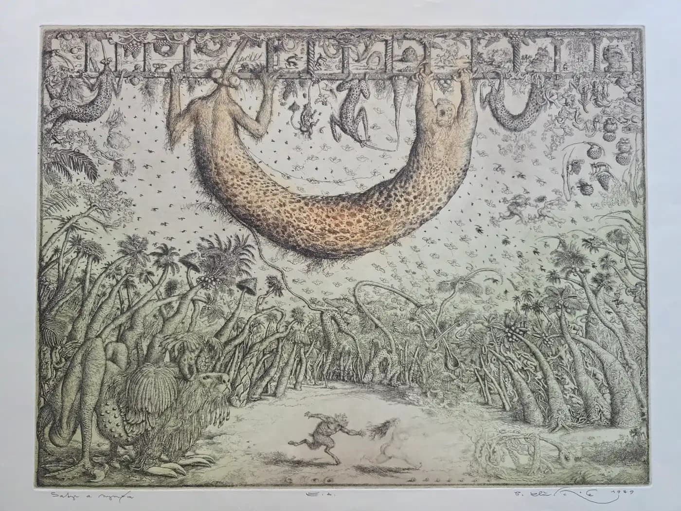 Satyr a Nymfa